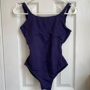 indigo color dance leotard